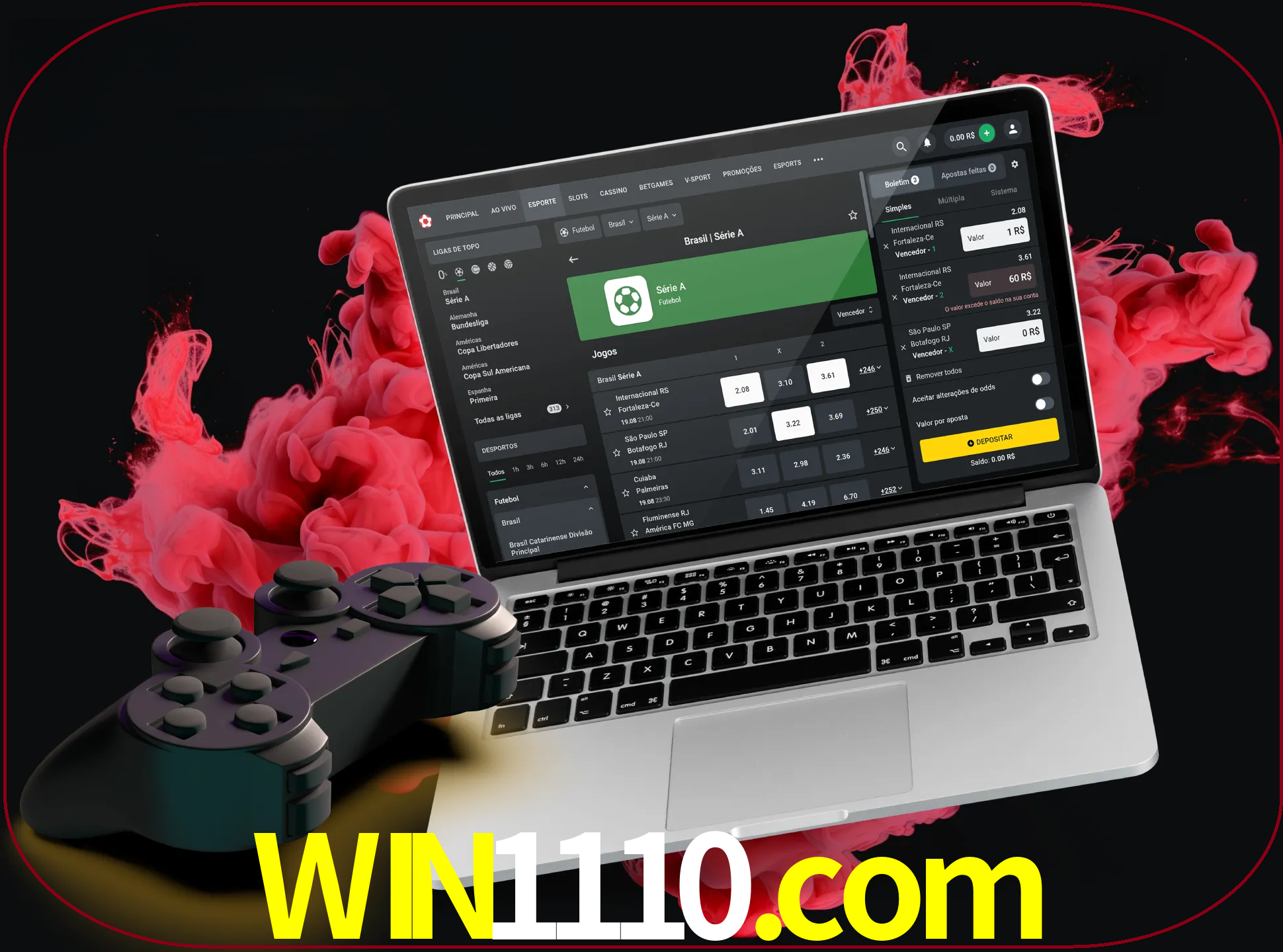 Visite a secção especial de jogos de vídeo em win1110 para descobrir em que jogos pode apostar e ganhar muito dinheiro.