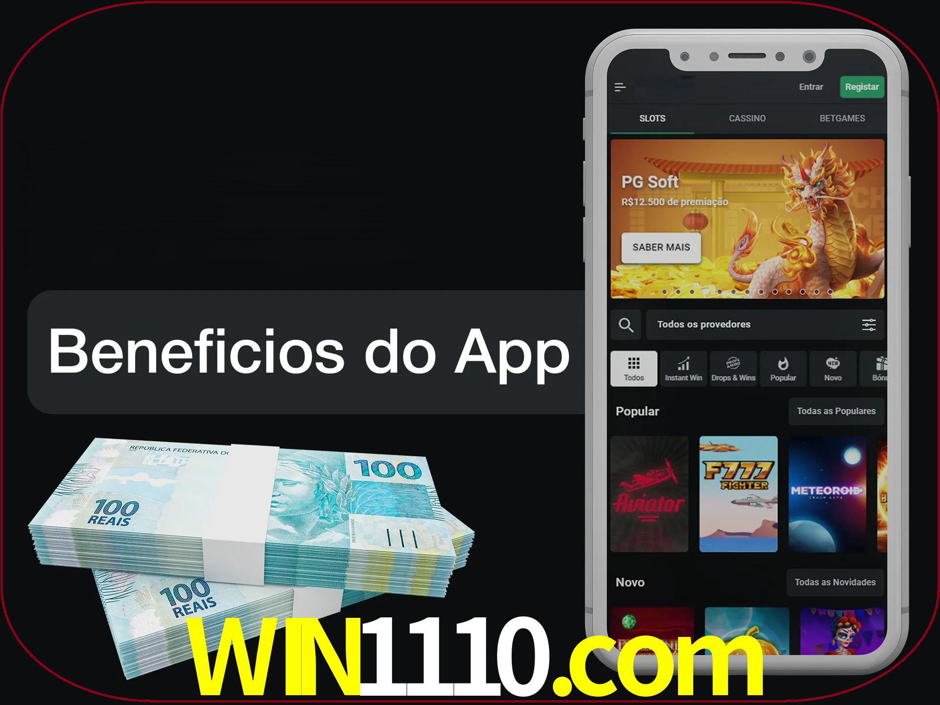 Obtenha todos os benefícios usando o aplicativo.