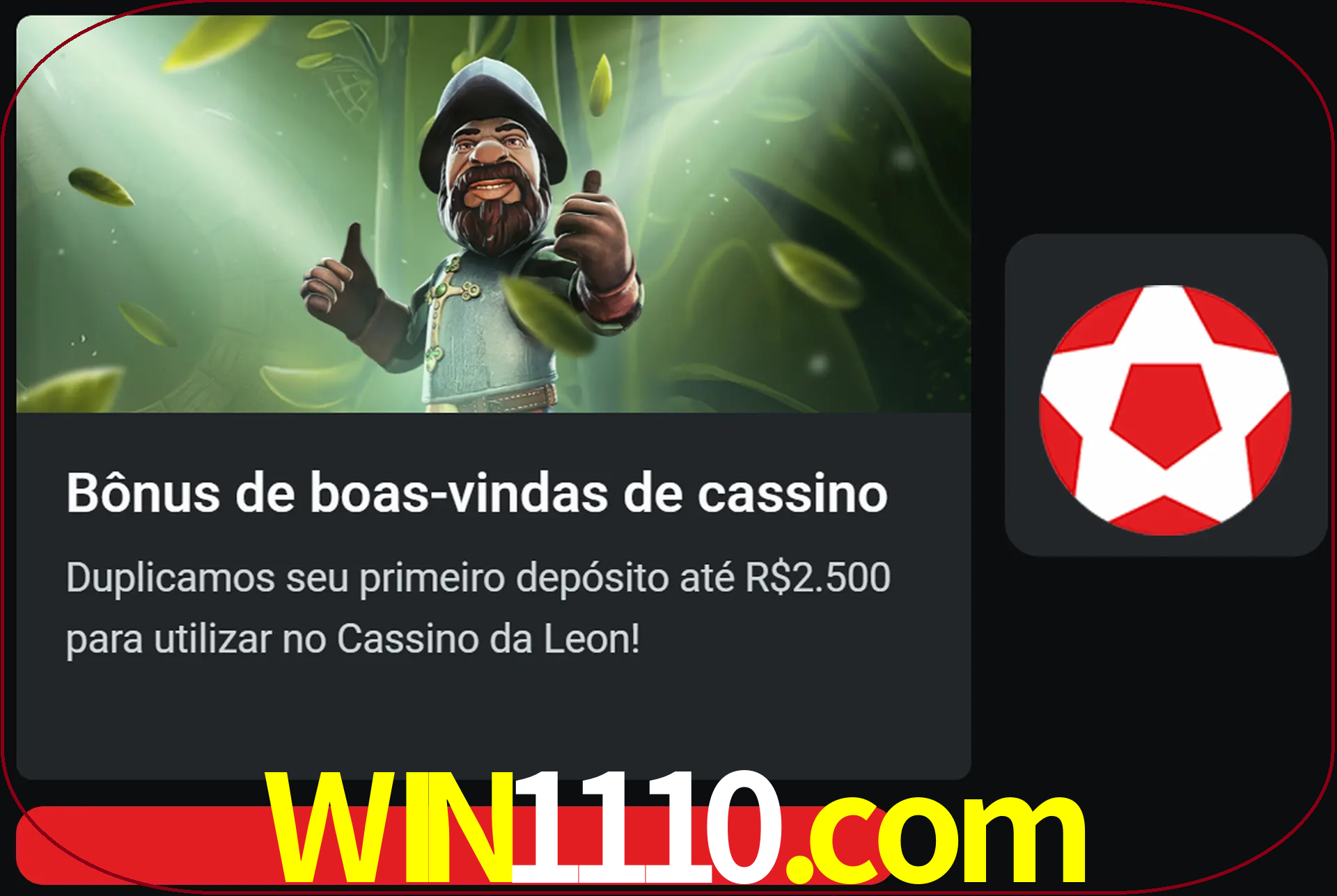 Receba seu dinheiro do bônus de boas-vindas após o primeiro depósito.