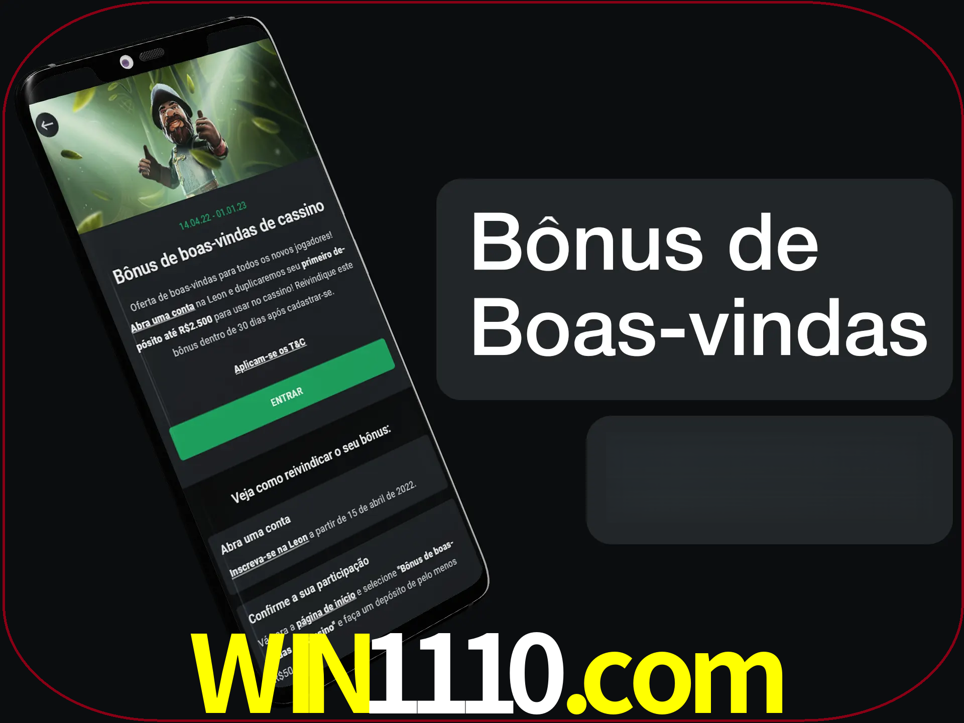 Não se esqueça de usar o bônus de boas-vindas.