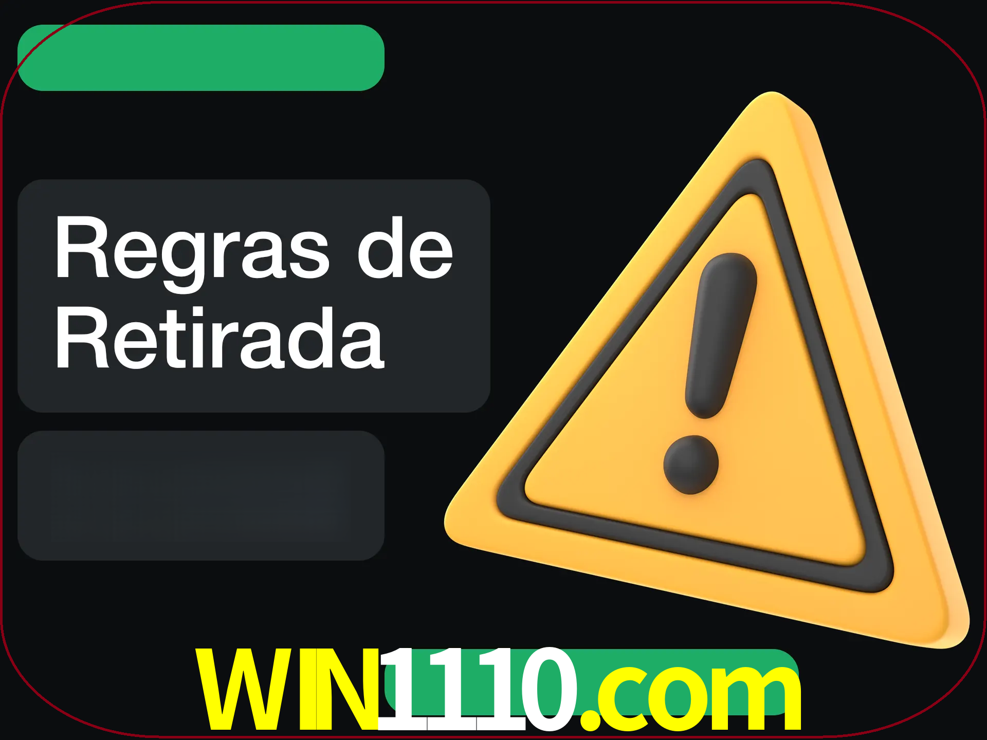 Leia as regras antes de fazer primeiro comdawal.
